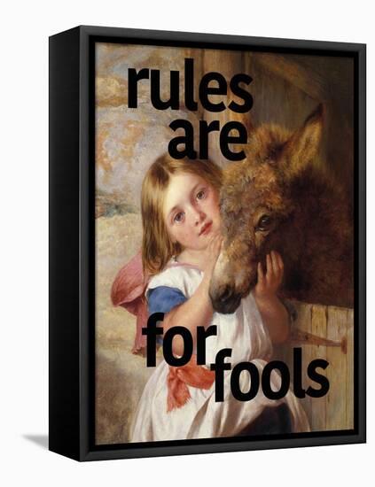 Rules Are for Fools-Eccentric Accents-Framed Stretched Canvas