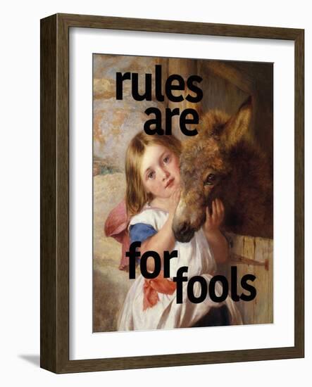 Rules Are for Fools-Eccentric Accents-Framed Art Print