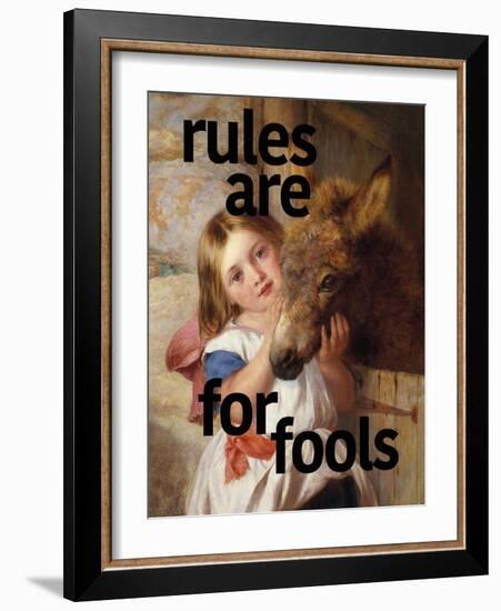 Rules Are for Fools-Eccentric Accents-Framed Art Print