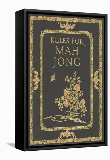 Rules for Mah Jong-null-Framed Stretched Canvas