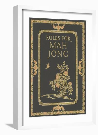 Rules for Mah Jong-null-Framed Art Print