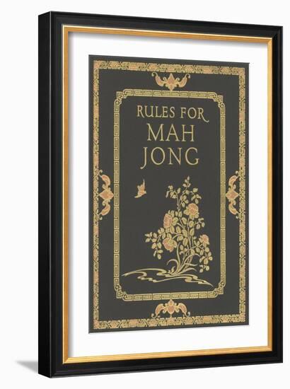 Rules for Mah Jong-null-Framed Art Print
