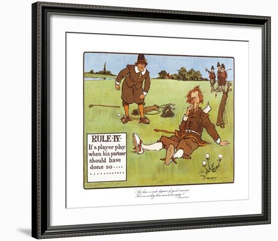 Rules of Golf - Rule IV-Charles Crombie-Framed Premium Giclee Print