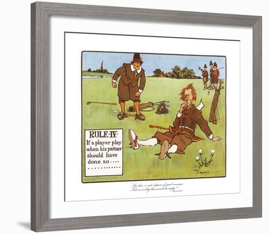 Rules of Golf - Rule IV-Charles Crombie-Framed Premium Giclee Print