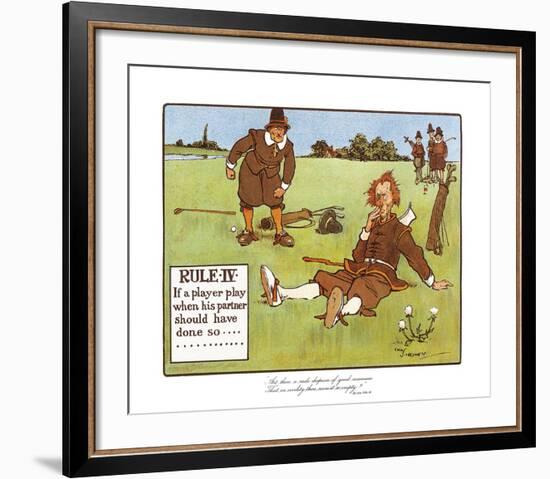 Rules of Golf - Rule IV-Charles Crombie-Framed Premium Giclee Print