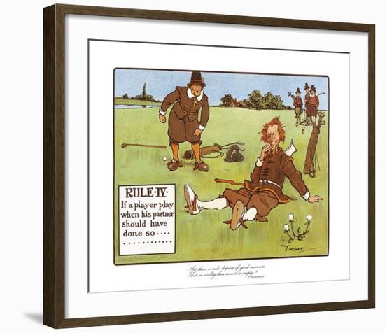 Rules of Golf - Rule IV-Charles Crombie-Framed Premium Giclee Print