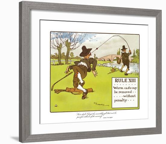 Rules of Golf - Rule XIII-Charles Crombie-Framed Premium Giclee Print