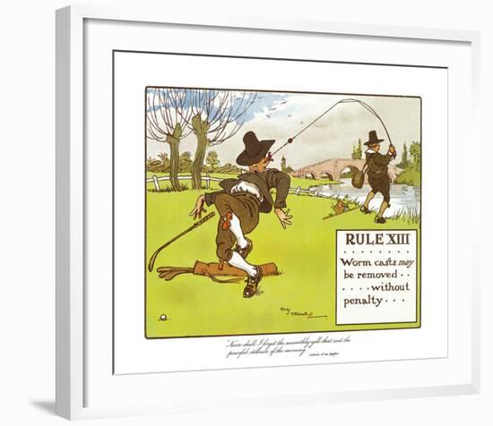 Rules of Golf - Rule XIII-Charles Crombie-Framed Premium Giclee Print