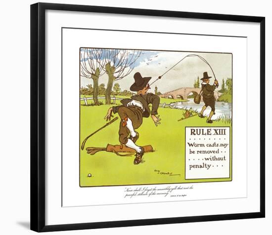 Rules of Golf - Rule XIII-Charles Crombie-Framed Premium Giclee Print