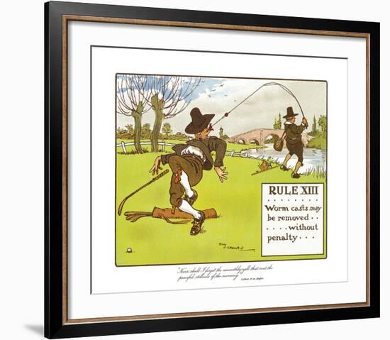 Rules of Golf - Rule XIII-Charles Crombie-Framed Premium Giclee Print