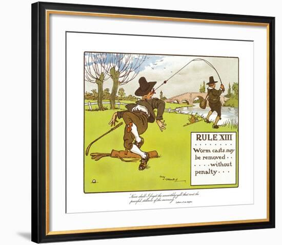 Rules of Golf - Rule XIII-Charles Crombie-Framed Premium Giclee Print