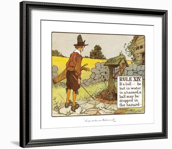 Rules of Golf - Rule XIV-Charles Crombie-Framed Premium Giclee Print