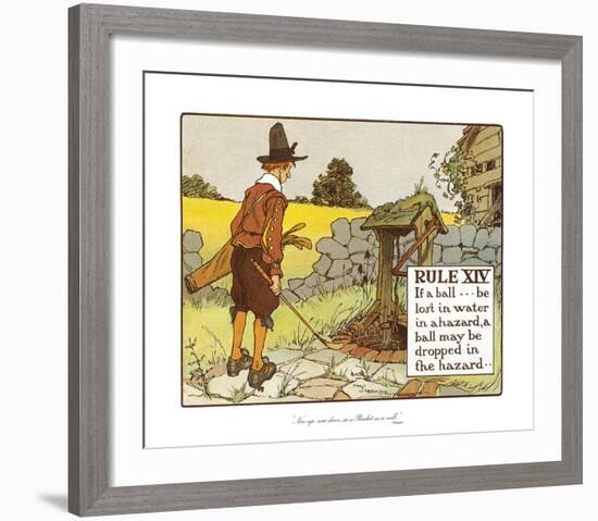 Rules of Golf - Rule XIV-Charles Crombie-Framed Premium Giclee Print