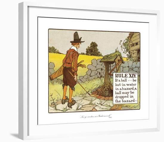 Rules of Golf - Rule XIV-Charles Crombie-Framed Premium Giclee Print