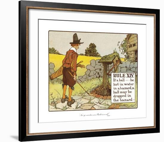 Rules of Golf - Rule XIV-Charles Crombie-Framed Premium Giclee Print