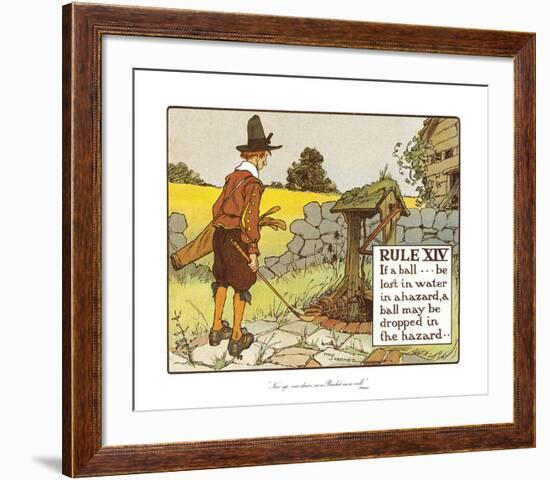 Rules of Golf - Rule XIV-Charles Crombie-Framed Premium Giclee Print