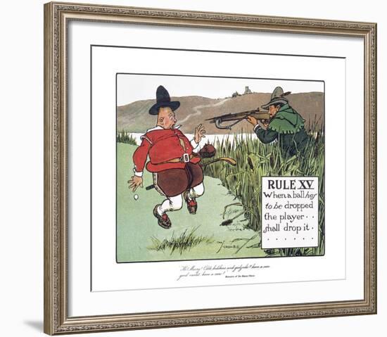 Rules of Golf - Rule XV-Charles Crombie-Framed Premium Giclee Print