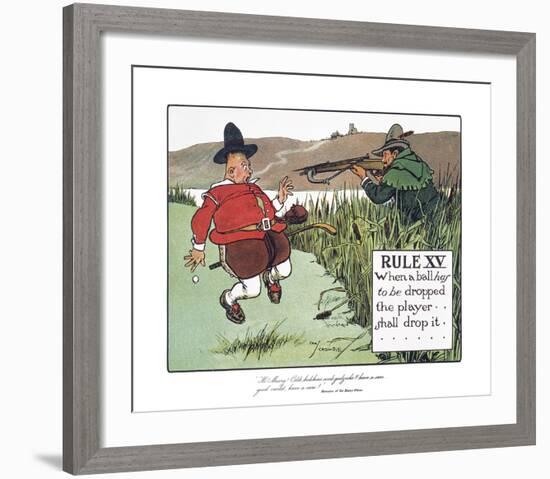 Rules of Golf - Rule XV-Charles Crombie-Framed Premium Giclee Print