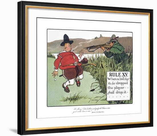 Rules of Golf - Rule XV-Charles Crombie-Framed Premium Giclee Print