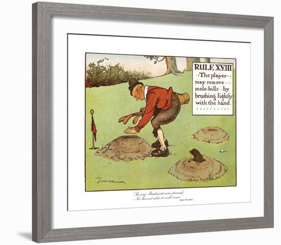 Rules of Golf - Rule XVIII-Charles Crombie-Framed Premium Giclee Print