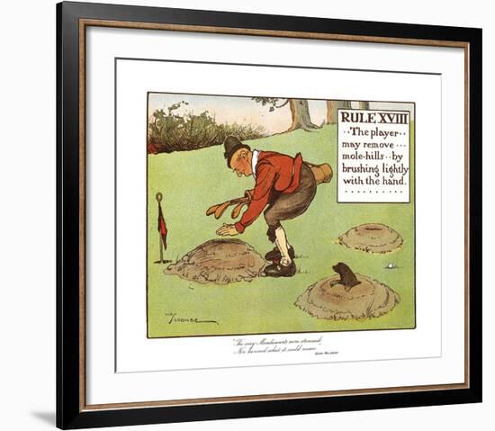 Rules of Golf - Rule XVIII-Charles Crombie-Framed Premium Giclee Print