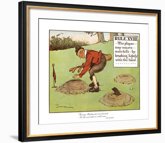Rules of Golf - Rule XVIII-Charles Crombie-Framed Premium Giclee Print