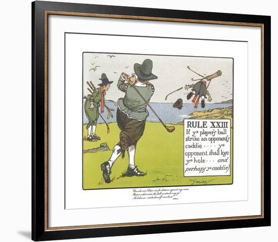 Rules of Golf - Rule XXIII-Charles Crombie-Framed Premium Giclee Print