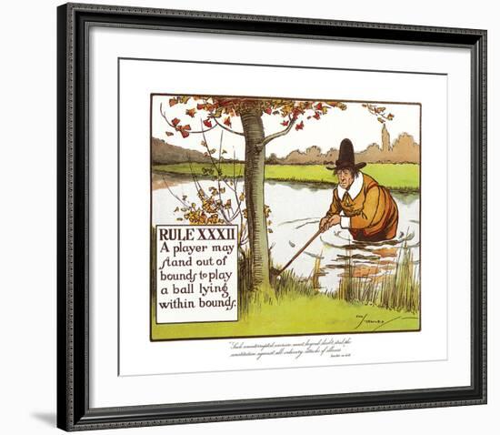 Rules of Golf - Rule XXXII-Charles Crombie-Framed Premium Giclee Print