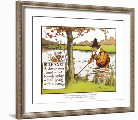 Rules of Golf - Rule XXXII-Charles Crombie-Framed Premium Giclee Print