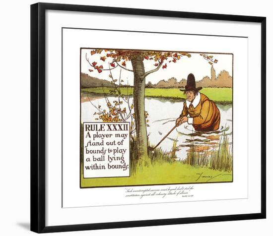Rules of Golf - Rule XXXII-Charles Crombie-Framed Premium Giclee Print