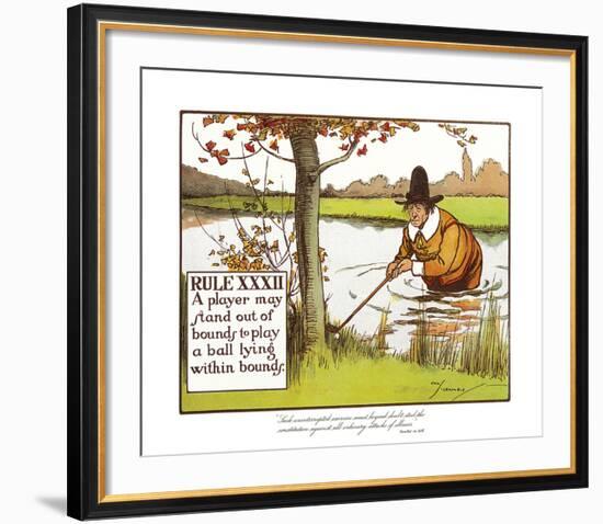 Rules of Golf - Rule XXXII-Charles Crombie-Framed Premium Giclee Print