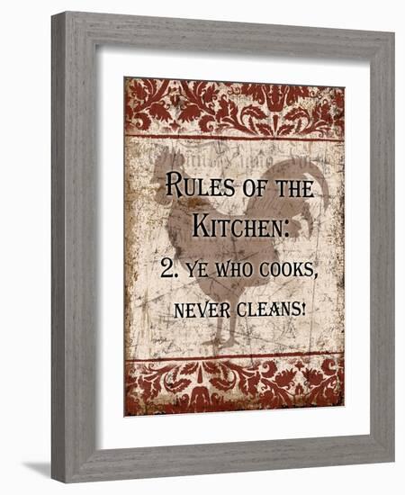 Rules of Kitchen 2-Diane Stimson-Framed Art Print