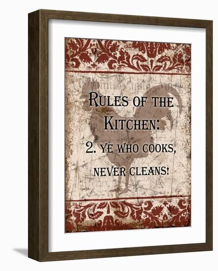 Rules of Kitchen 2-Diane Stimson-Framed Art Print