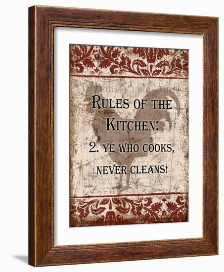 Rules of Kitchen 2-Diane Stimson-Framed Art Print