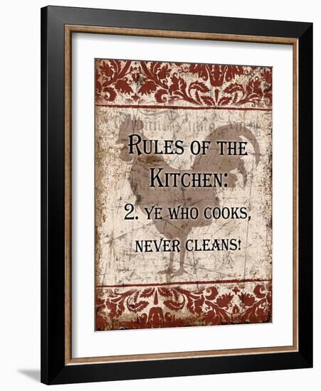 Rules of Kitchen 2-Diane Stimson-Framed Art Print