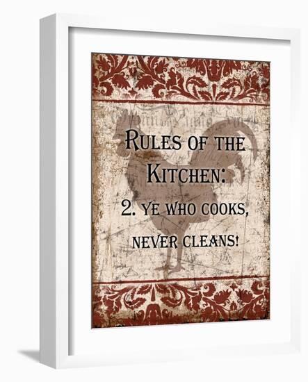 Rules of Kitchen 2-Diane Stimson-Framed Art Print