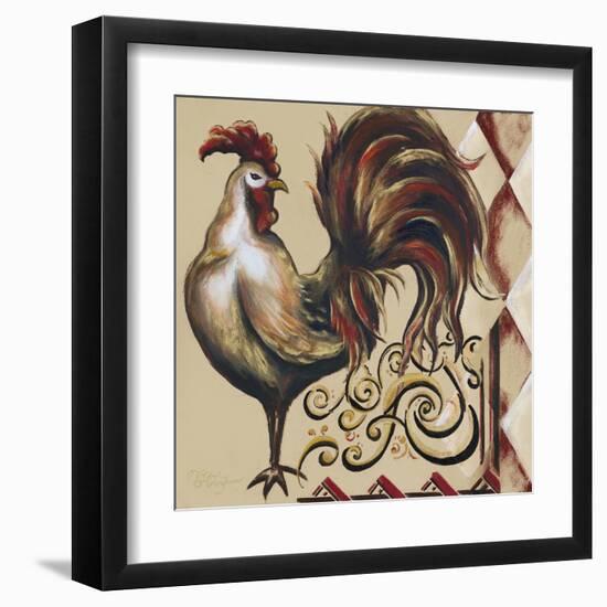 Rules the Roosters Square I-Tiffany Hakimipour-Framed Art Print