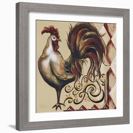 Rules the Roosters Square I-Tiffany Hakimipour-Framed Art Print