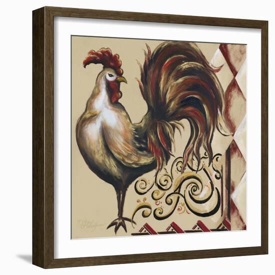 Rules the Roosters Square I-Tiffany Hakimipour-Framed Art Print