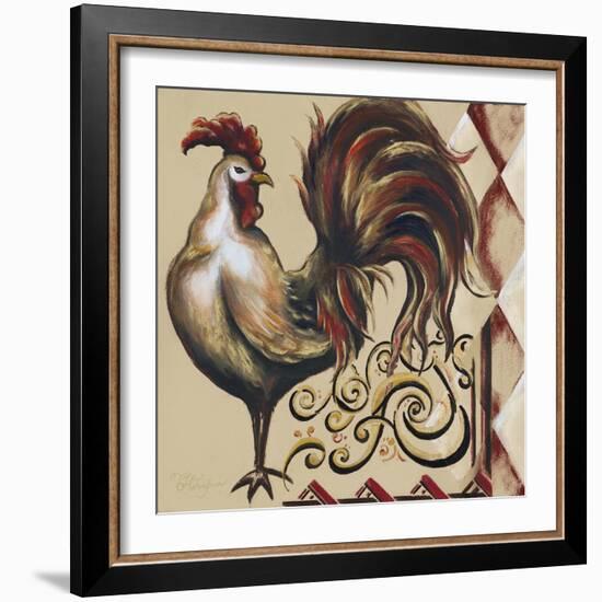 Rules the Roosters Square I-Tiffany Hakimipour-Framed Art Print