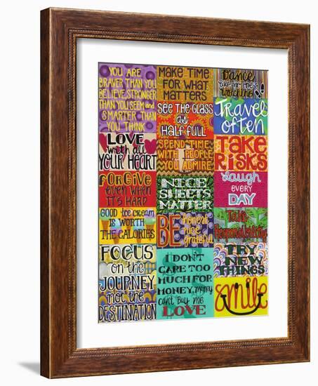 Rules-Carla Bank-Framed Giclee Print