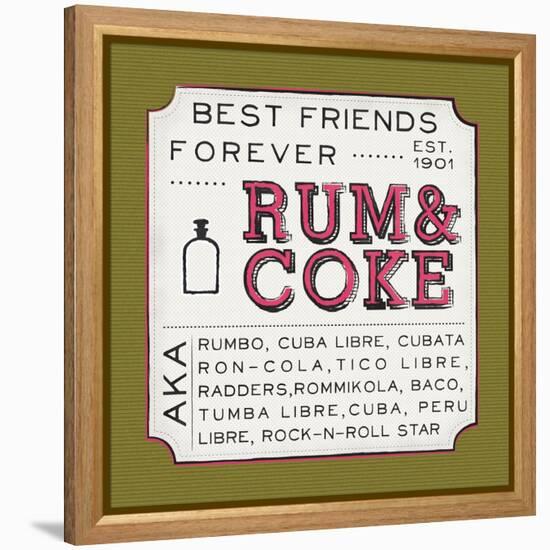 Rum and Coke-Ashley Sta Teresa-Framed Stretched Canvas