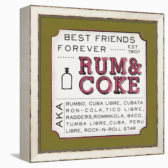 Rum and Coke-Ashley Sta Teresa-Framed Stretched Canvas