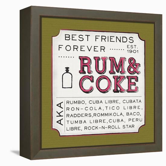 Rum and Coke-Ashley Sta Teresa-Framed Stretched Canvas