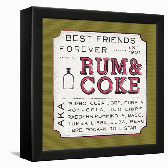 Rum and Coke-Ashley Sta Teresa-Framed Stretched Canvas