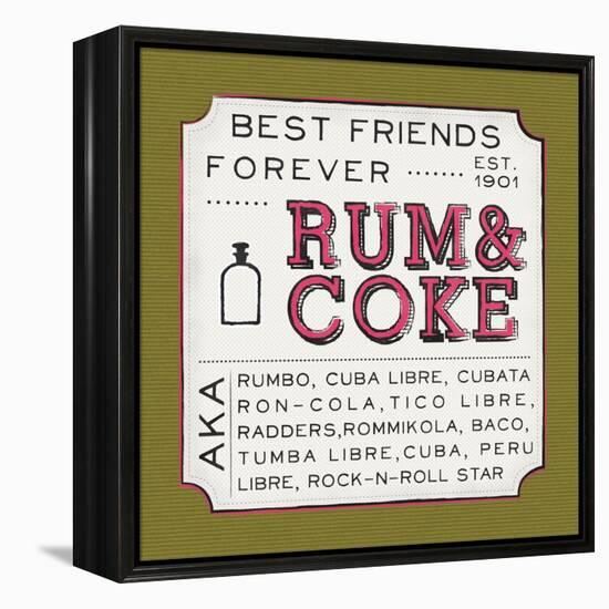 Rum and Coke-Ashley Sta Teresa-Framed Stretched Canvas