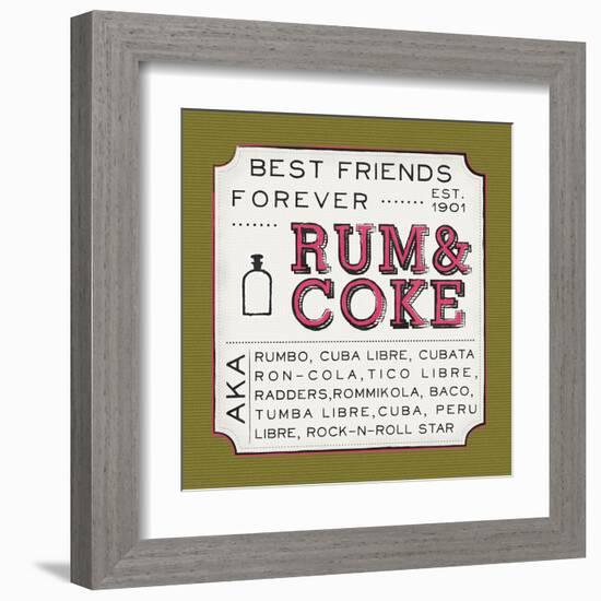 Rum and Coke-Ashley Sta Teresa-Framed Art Print