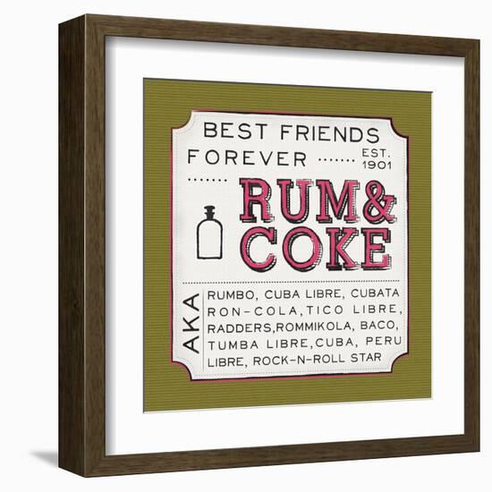 Rum and Coke-Ashley Sta Teresa-Framed Art Print