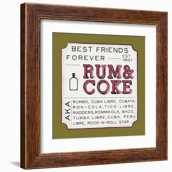 Rum and Coke-Ashley Sta Teresa-Framed Art Print