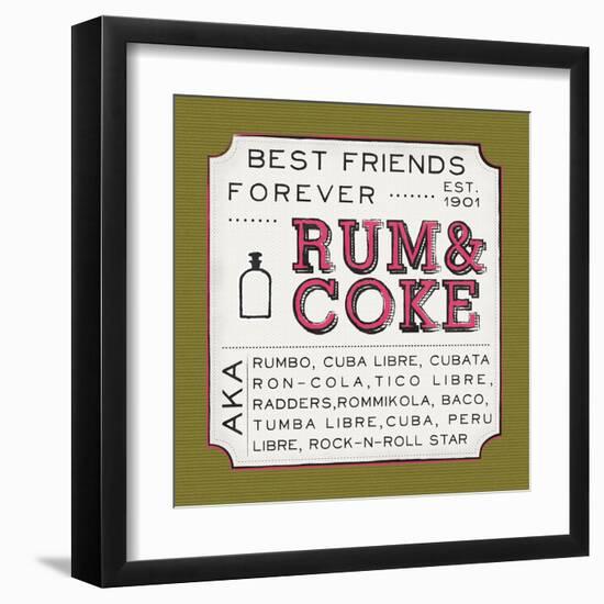 Rum and Coke-Ashley Sta Teresa-Framed Art Print